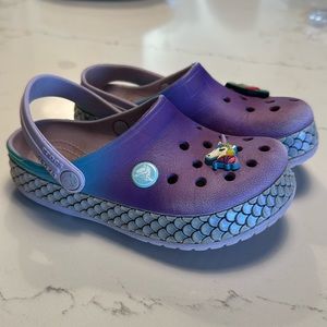Mermaid ombré crocs